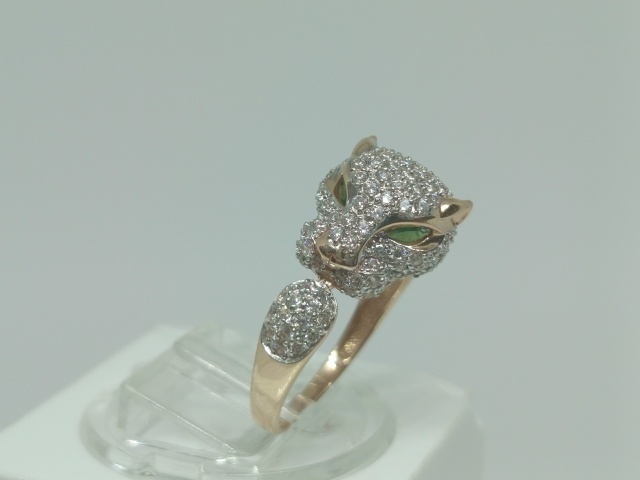 КОЛЬЦО С КАМНЯМИ (Au 585)