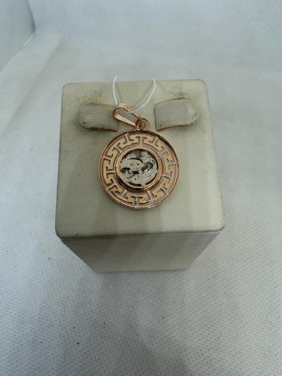 ПОДВЕСКА ЗНАК ЗОДИАКА РЫБЫ (Au 585)