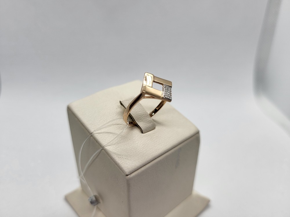 КОЛЬЦО С КАМНЯМИ (Au 585)