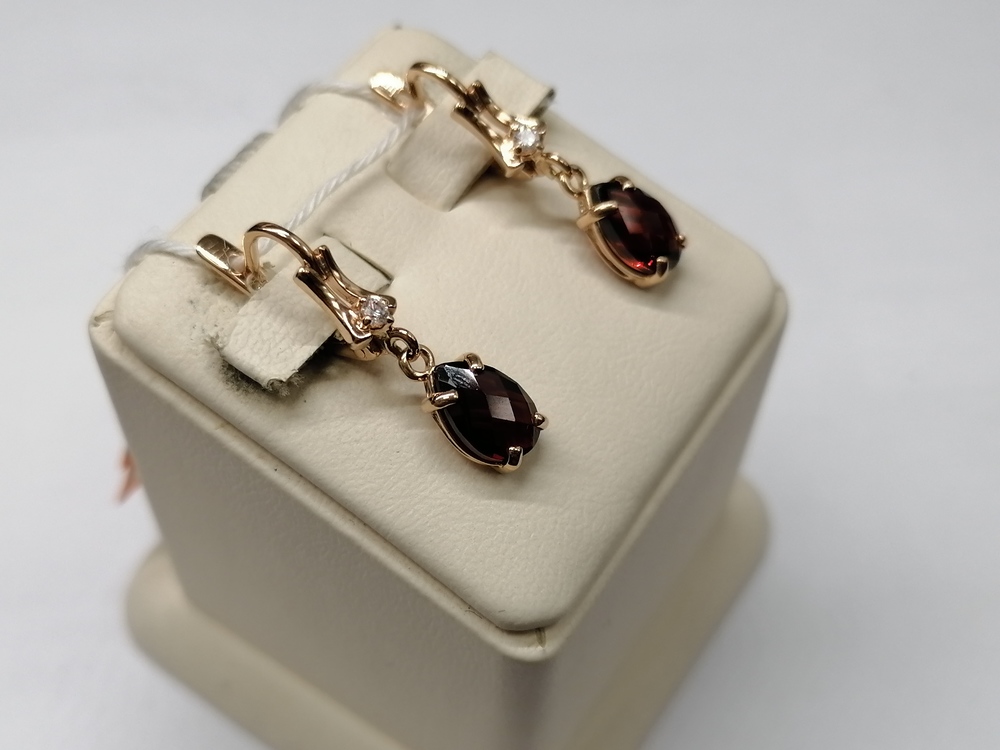 СЕРЬГИ С КАМНЯМИ (Au 585)