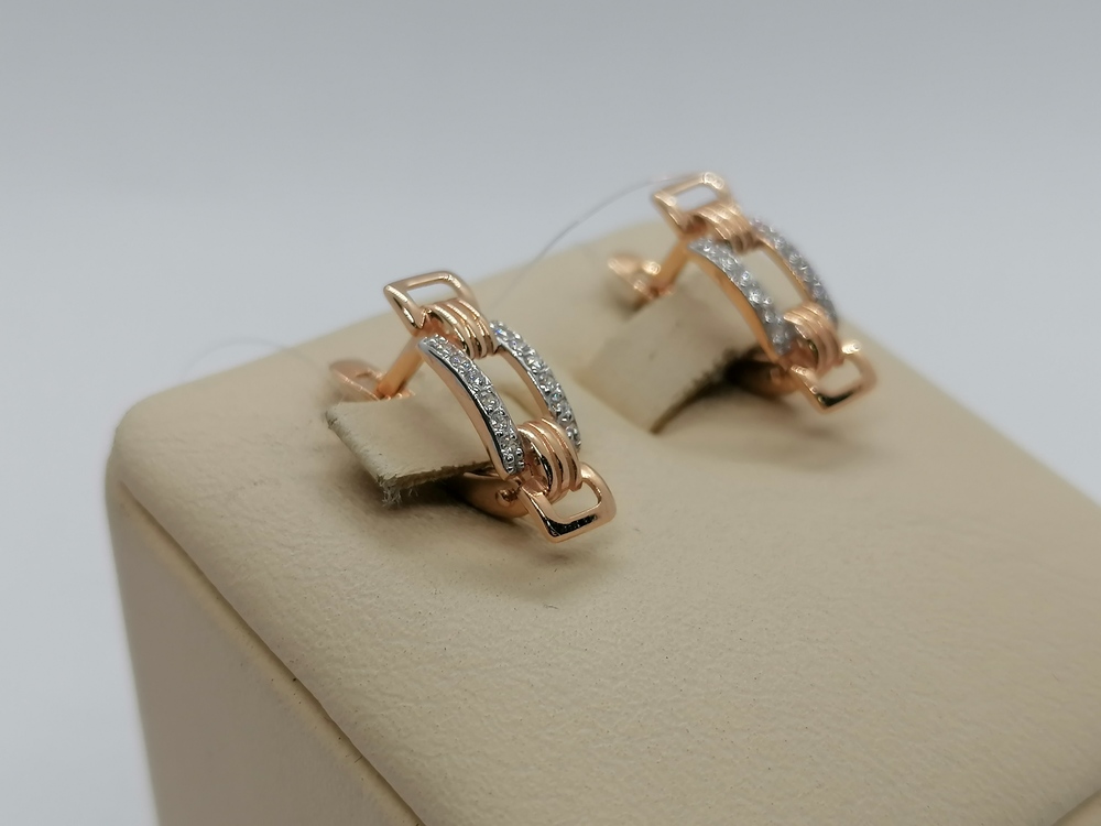 1206554 СЕРЬГИ С КАМНЯМИ (Au 585)