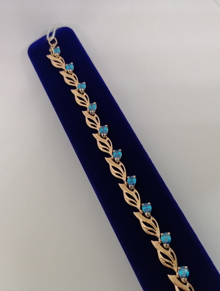 Б585 БРАСЛЕТ С КАМНЯМИ (Au 585)