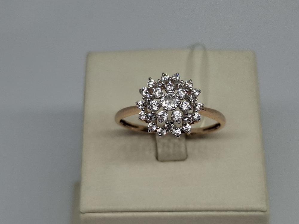 51-110-02302-1 КОЛЬЦО С КАМНЯМИ (Au 585)