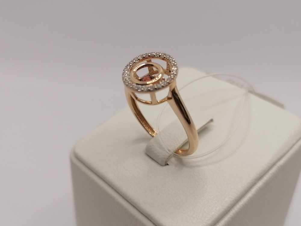 КОЛЬЦО ГРАНАТ с камнями (Au 585)