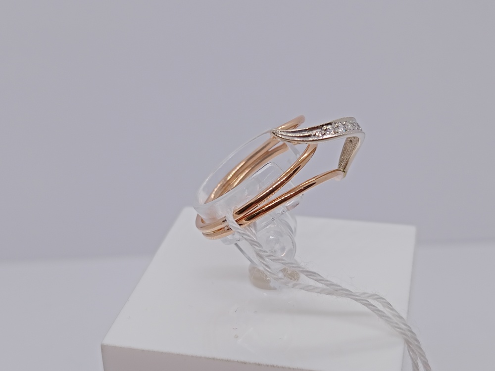 КОЛКМИ585 КОЛЬЦО С КАМНЯМИ (Au 585)
