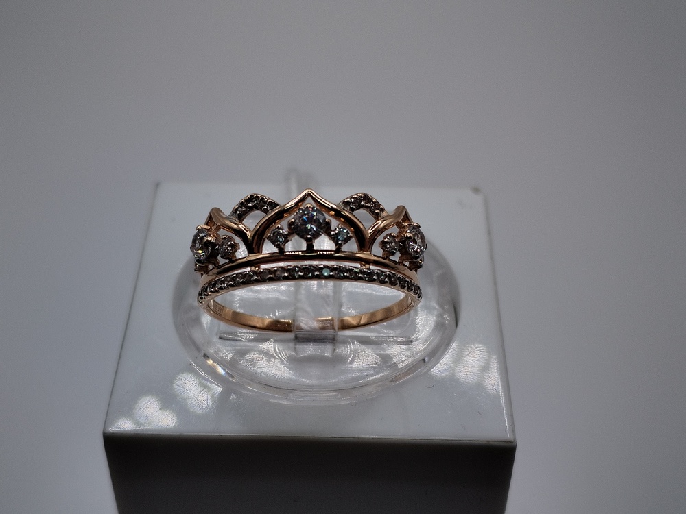 КОЛКМИ585 КОЛЬЦО С КАМНЯМИ (Au 585)