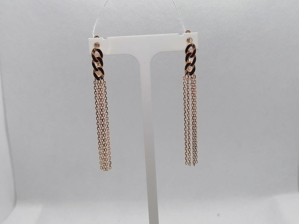 СЕРЬГИ БЕЗ КАМНЯ (Au 585)