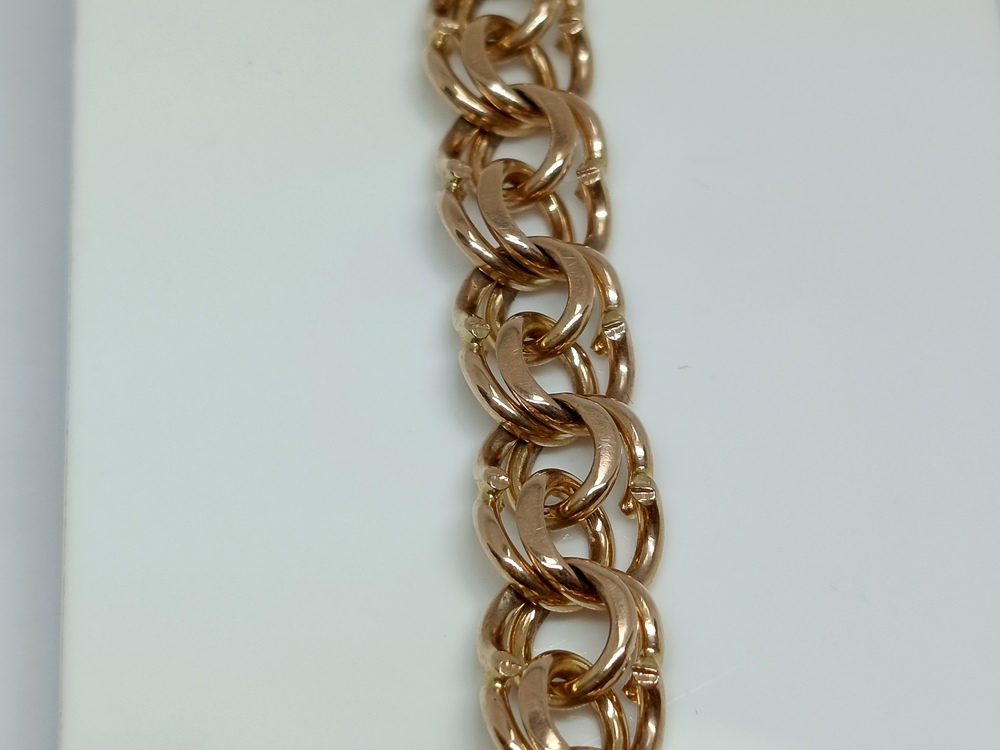 БЛБ585 БРАСЛЕТ ПОЛНОВЕСНЫЙ Бисмарк (Au 585)