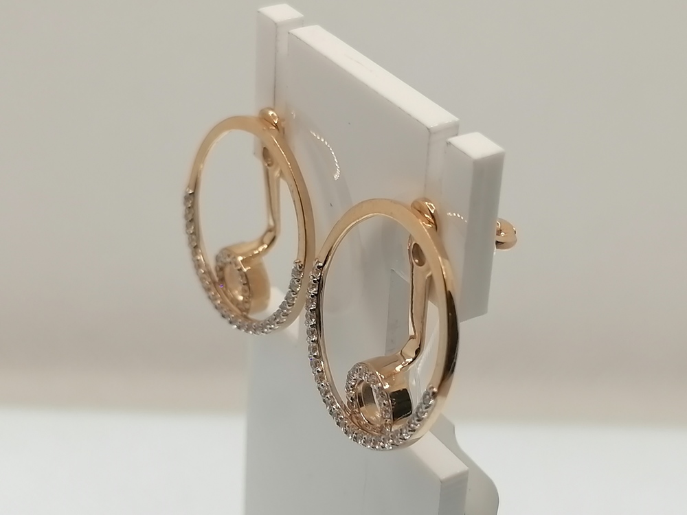 СЕРЬГИ ПУСЕТЫ с камнями (Au 585)