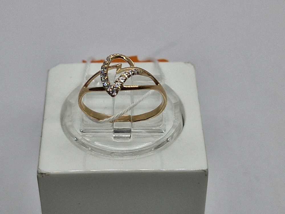 КОЛЬЦО С КАМНЯМИ (Au 585)