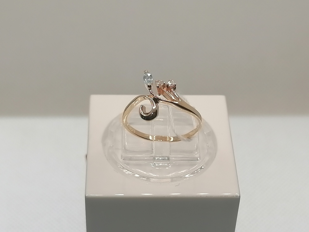 КОЛКМИ585 КОЛЬЦО С КАМНЯМИ (Au 585)