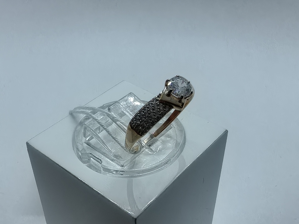 КОЛКМИ585 КОЛЬЦО С КАМНЯМИ (Au 585)