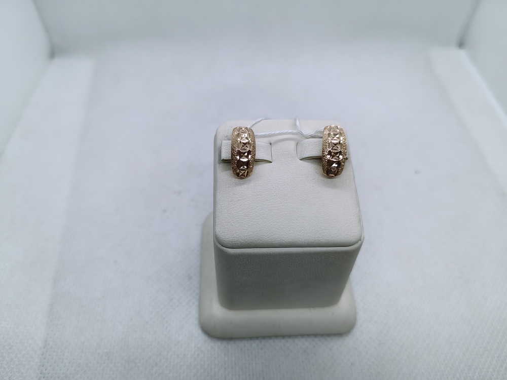 СЕРЬГИ БЕЗ КАМНЯ (Au 585)