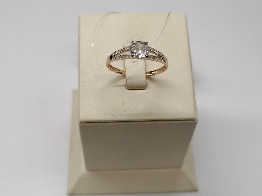 КОЛЬЦО С КАМНЯМИ (Au 585)