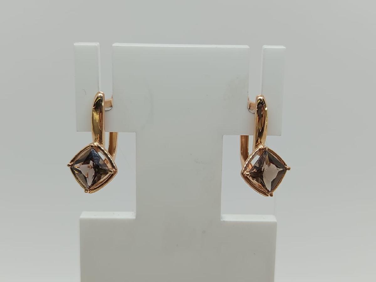 СЕРЬГИ С КАМНЕМ (Au 585)