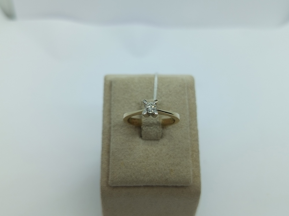 КОЛЬЦО БРИЛЛИАНТ Au 750