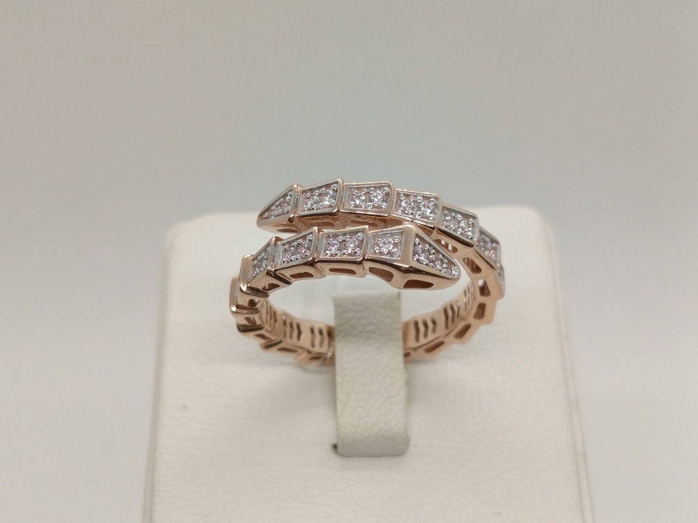 КОЛЬЦО С КАМНЯМИ (Au 585)