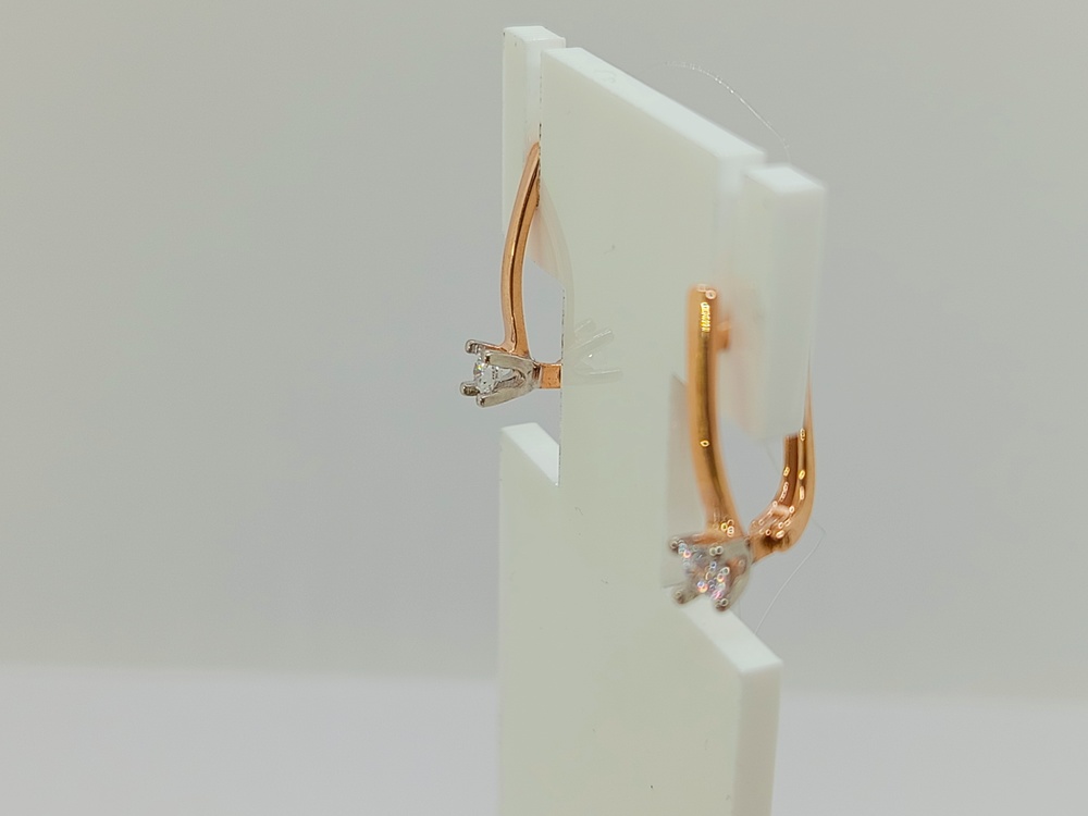 СЕРЬГИ С КАМНЕМ (Au 585)