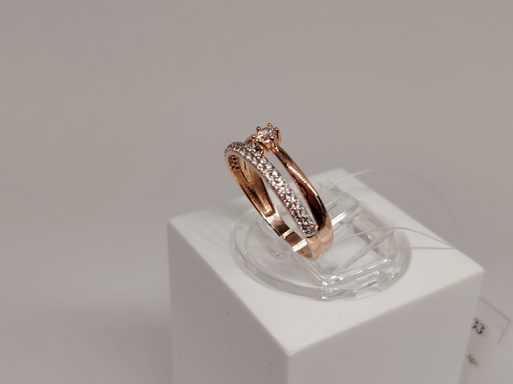 КОЛЬЦО С КАМНЯМИ (Au 585)