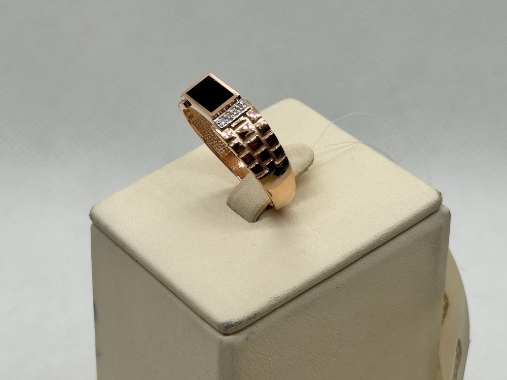 КОЛЬЦО ПЕЧАТКА с камнями (Au 585) КОЛЬЦО ПЕЧАТКА с камнями (Au 585)