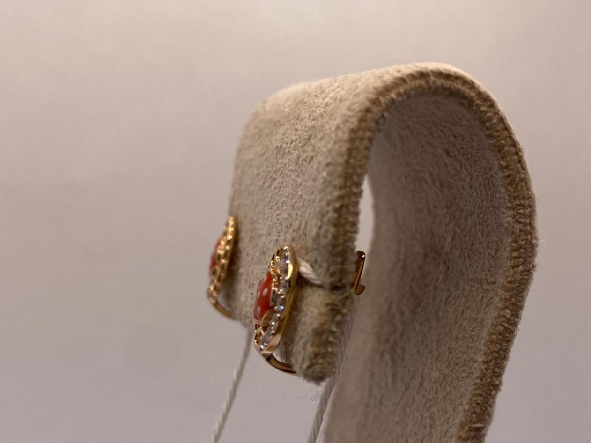 СКМИ585 СЕРЬГИ С КАМНЯМИ (Au 585)