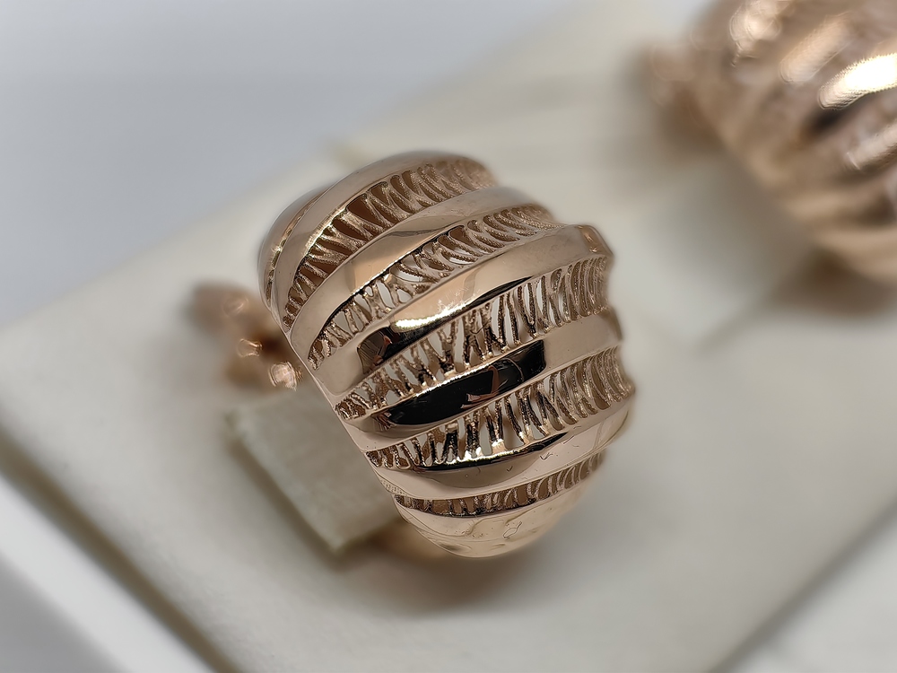 СЕРЬГИ БЕЗ КАМНЯ (Au 585)