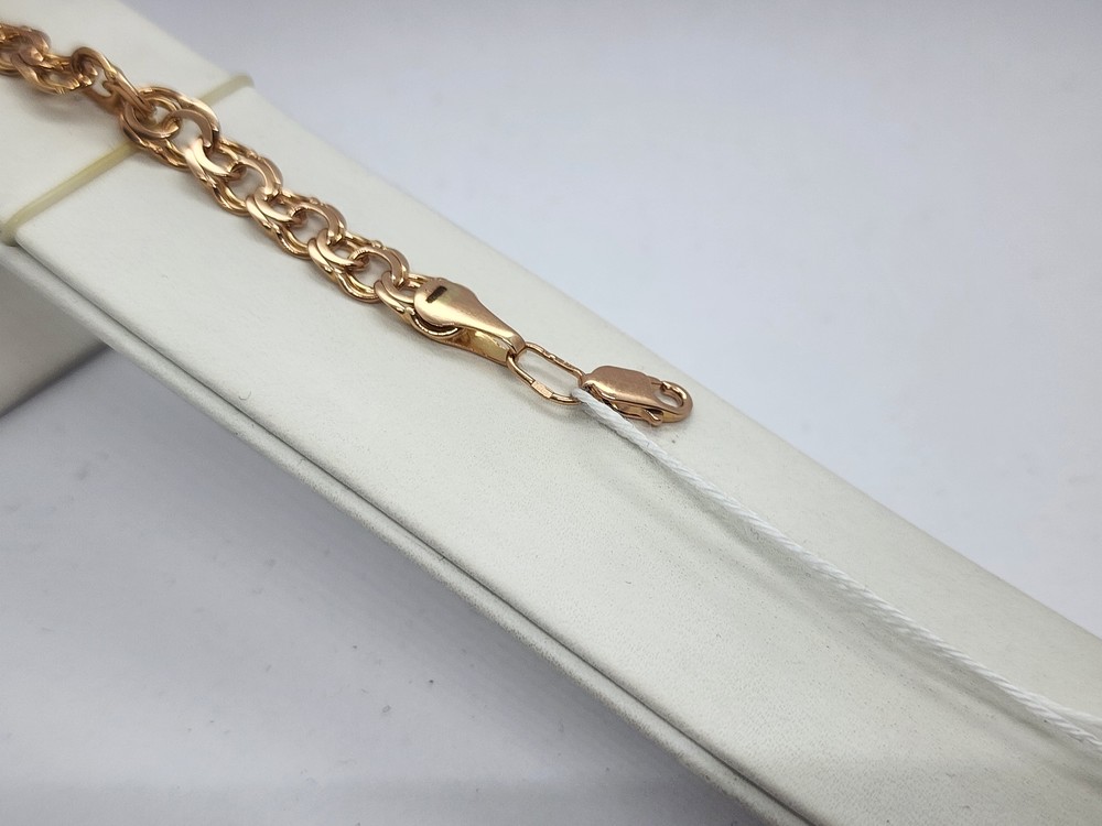 БЛБ585 БРАСЛЕТ ПОЛНОВЕСНЫЙ Бисмарк (Au 585)