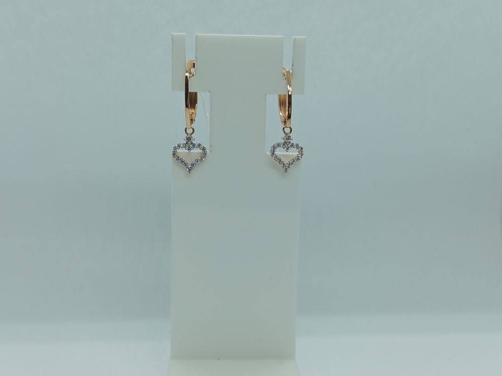 СКМИ585 СЕРЬГИ С КАМНЯМИ (Au 585)