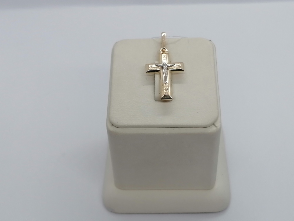 ПОДВЕСКА КРЕСТ без камня (Au 585)