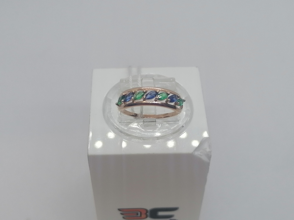 КОЛКМИ585 КОЛЬЦО С КАМНЯМИ (Au 585)