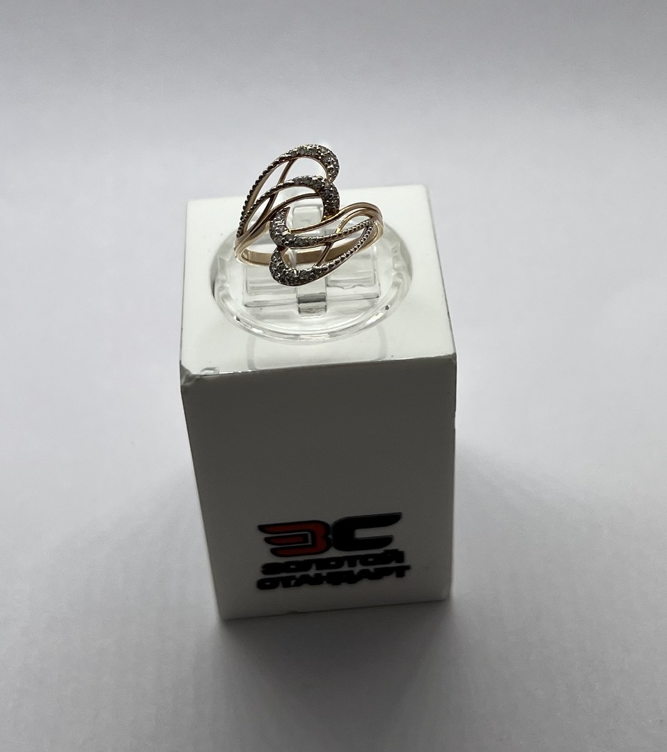 КОЛКМИ585 КОЛЬЦО С КАМНЯМИ (Au 585)