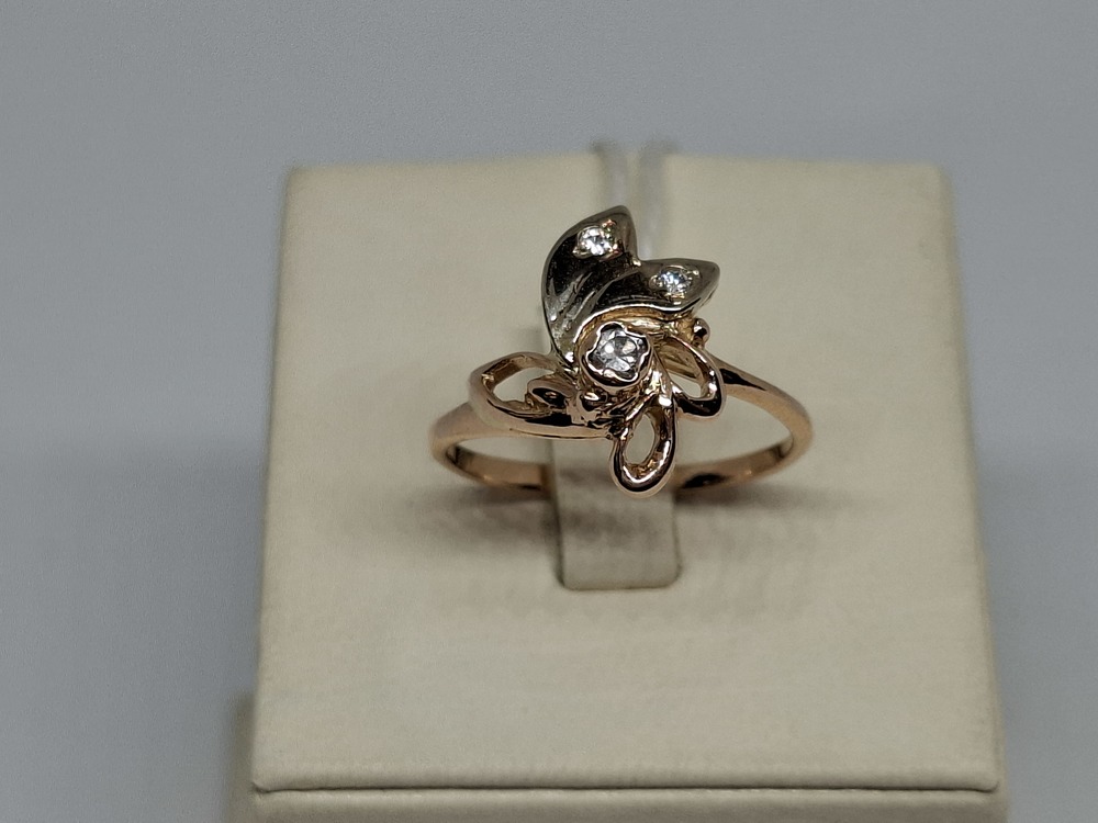 КОЛКМИ585 КОЛЬЦО С КАМНЯМИ (Au 585)