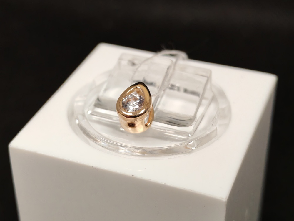 ПОДКМ585 ПОДВЕСКА С КАМНЕМ (Au 585)