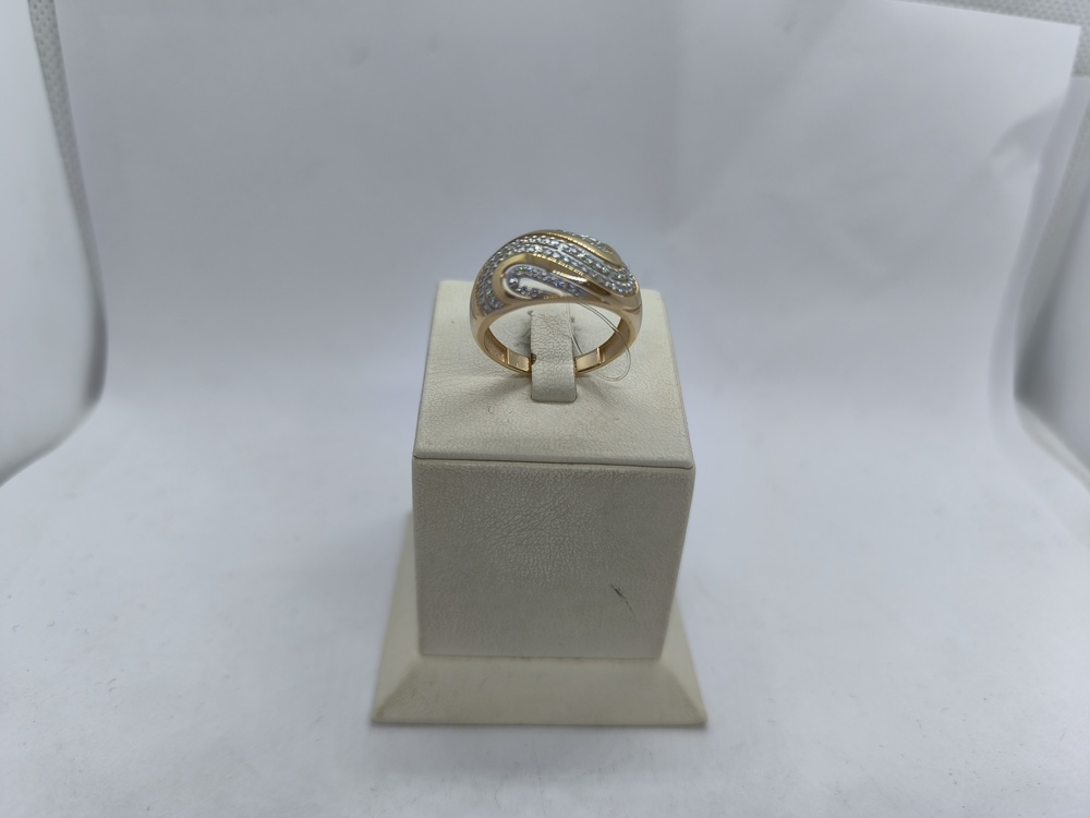 КОЛЬЦО С КАМНЯМИ (Au 585)