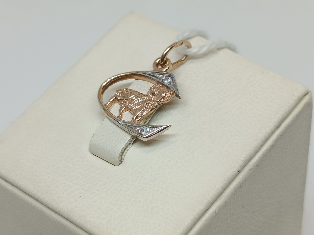 ПОДКМИ585 ПОДВЕСКА С КАМНЯМИ (Au 585)