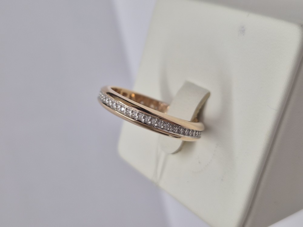 КОЛЬЦО С КАМНЯМИ (Au 585)