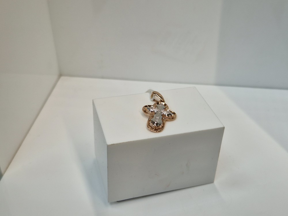 ПОДКБК585 ПОДВЕСКА КРЕСТ БЕЗ КАМНЯ (Au 585)