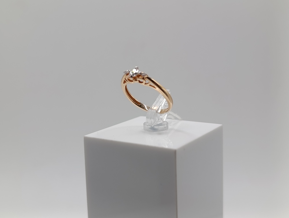 КОЛКМИ585 КОЛЬЦО С КАМНЯМИ (Au 585)