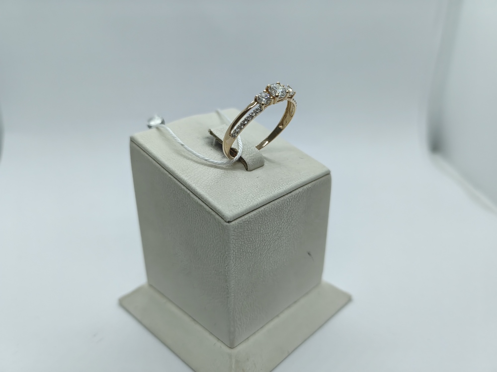 КОЛКМИ585 КОЛЬЦО С КАМНЯМИ (Au 585)