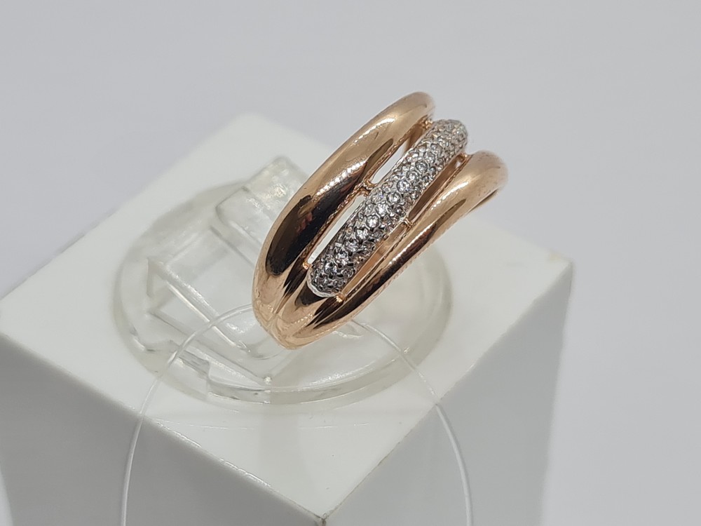 КОЛЬЦО С КАМНЯМИ (Au 585)