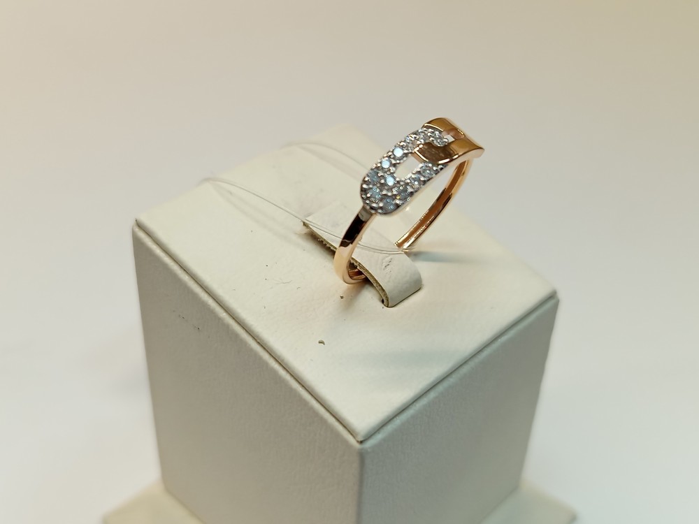 КОЛЬЦО С КАМНЯМИ (Au 585)