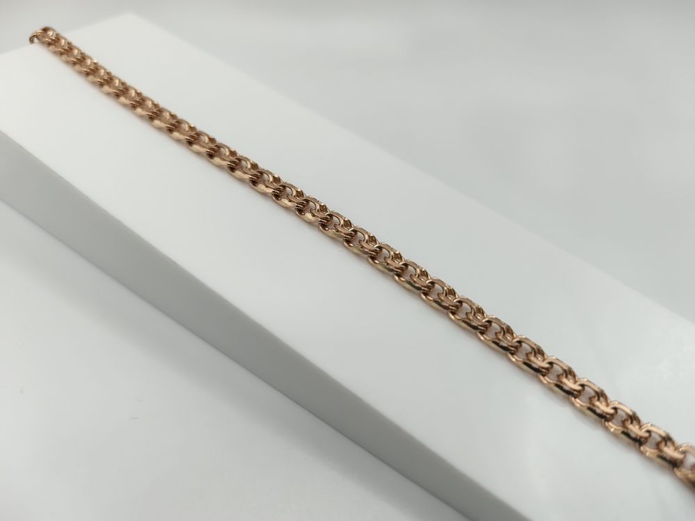 БЛБ585 БРАСЛЕТ ПОЛНОВЕСНЫЙ Бисмарк (Au 585)