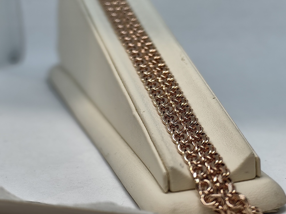 ЦПБС585 ЦЕПЬ ПУСТОТЕЛАЯ Бисмарк (Au 585)