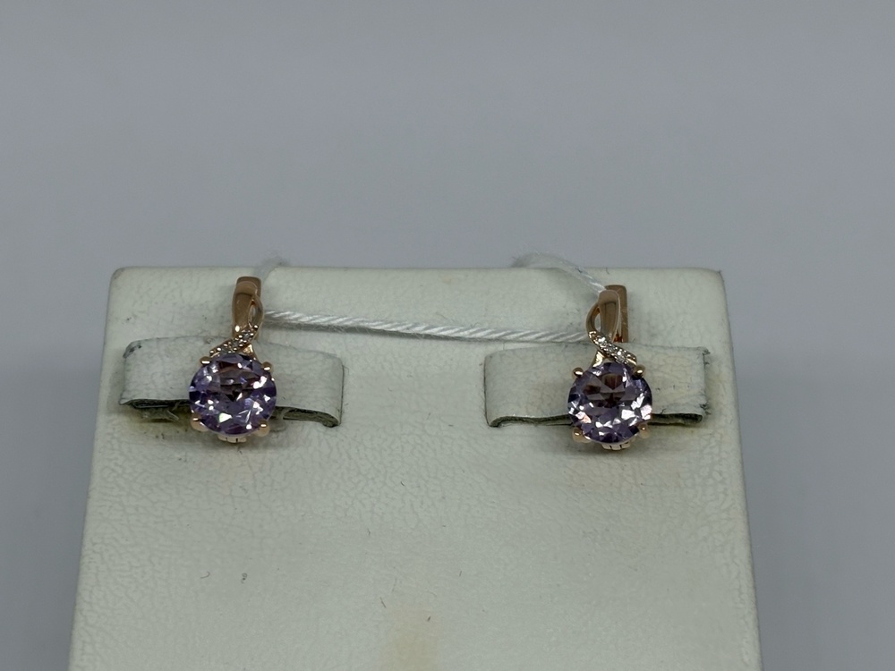 СЕРЬГИ С КАМНЯМИ (Au 585)