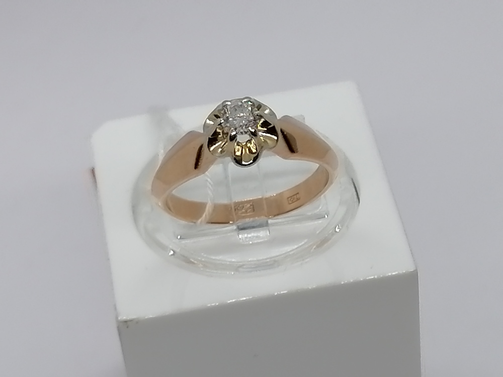 КОЛЬЦО БРИЛЛИАНТ Au 583