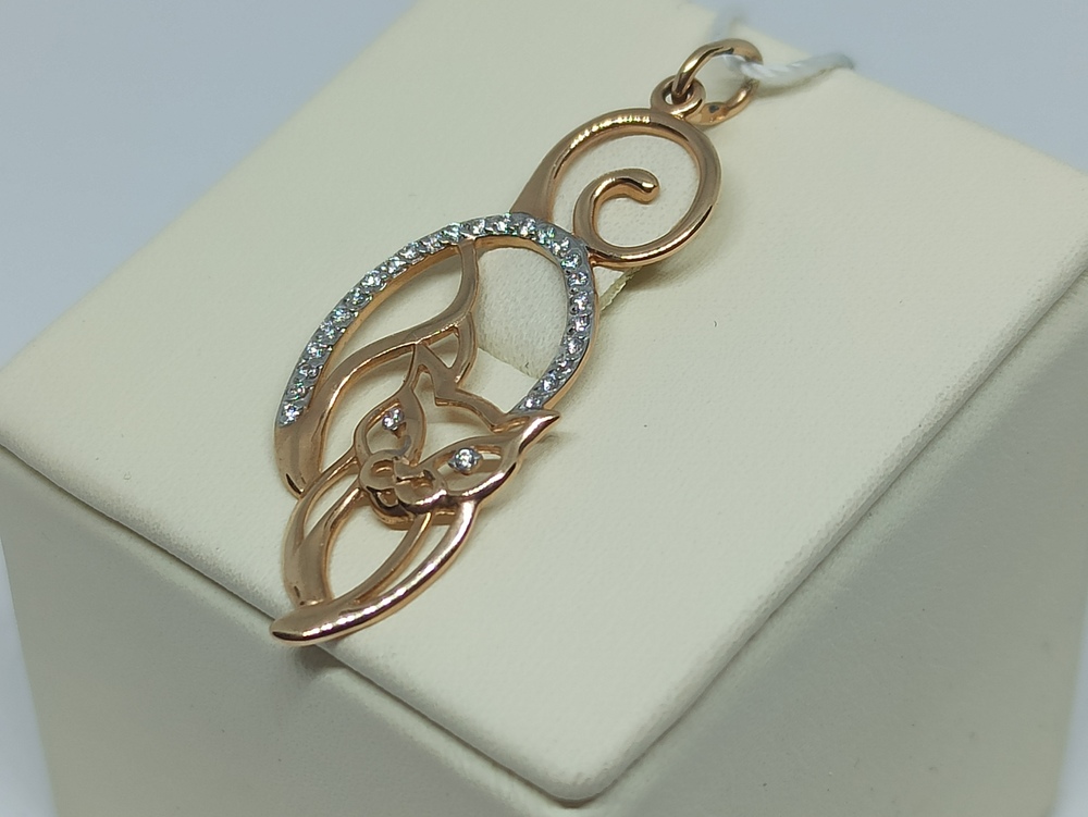 ПОДВЕСКА С КАМНЯМИ (Au 585)