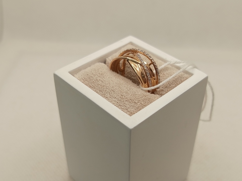 КОЛЬЦО С КАМНЯМИ (Au 585)