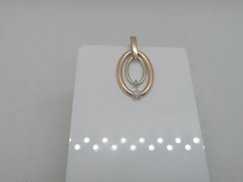 ПОДКМИ585 ПОДВЕСКА С КАМНЯМИ (Au 585)