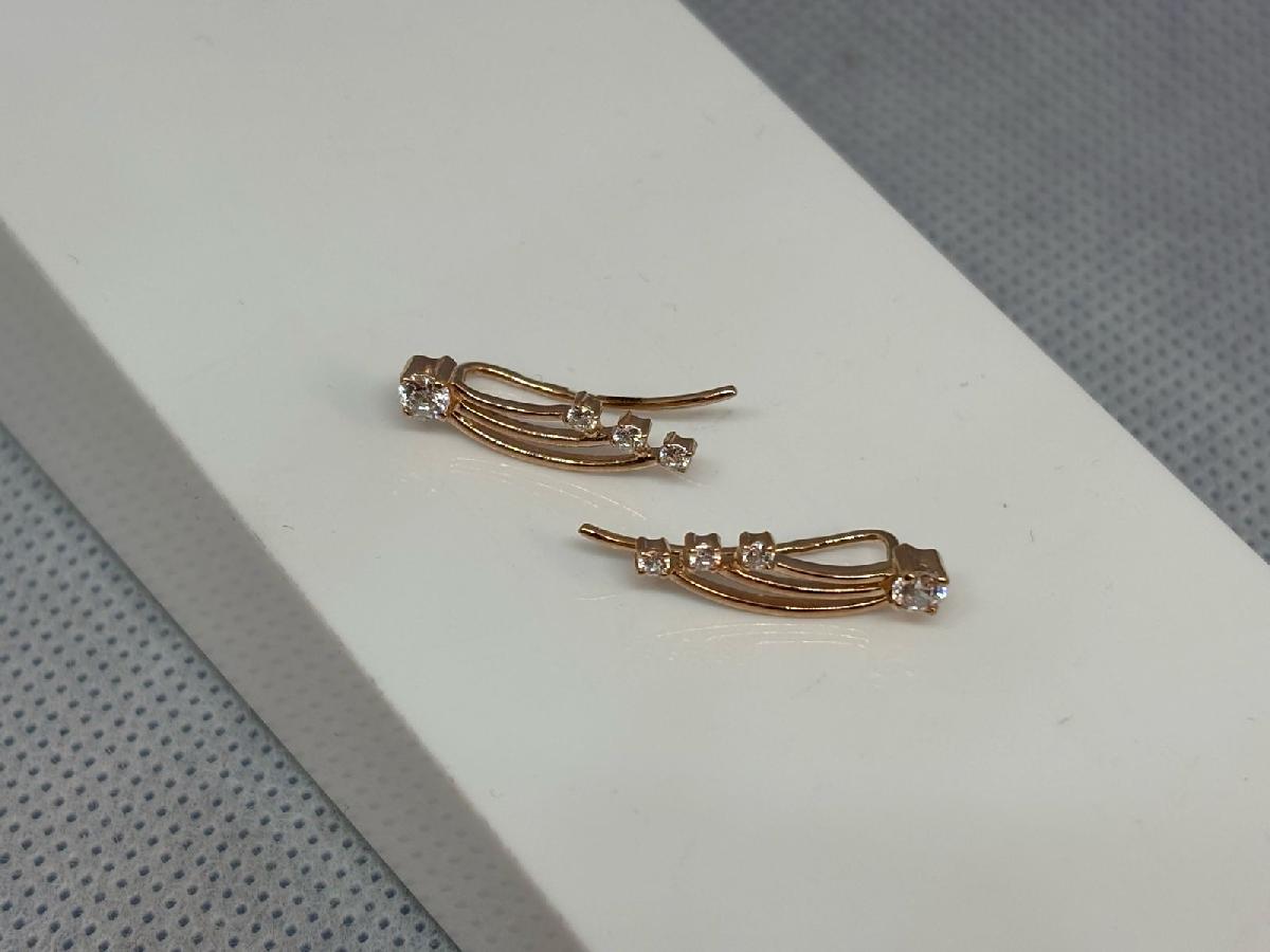 СЕРЬГИ С КАМНЯМИ (Au 585)