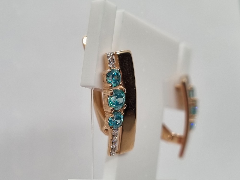 СЕРЬГИ С КАМНЯМИ (Au 585)